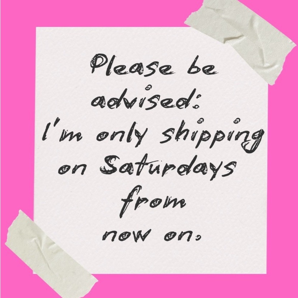 Pink Shipping Advisory Sign